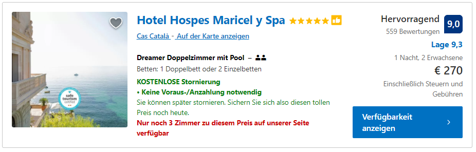 Künstliche Verknappung kann man bei Plattformen wie Booking.com regelmäßig beobachten.